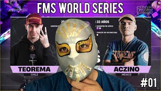 ACZINO vs TEOREMA El recorrido de Aczino por la FMS world series - reaccion y opinion