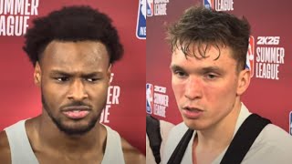 Lakers vs Mavs | Postgame Interviews x Highlights: Bronny, Dalton