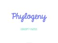 Exploring Phylogeny in Evolution