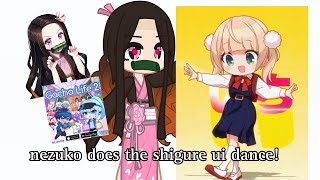 Nezuko does the Shigure Ui Dance Gacha Trend | Gacha Animation