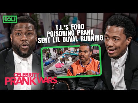 T.I.'s Food Poisoning Prank Sent Lil Duval Running | Celebrity Prank Wars | LOL! Network