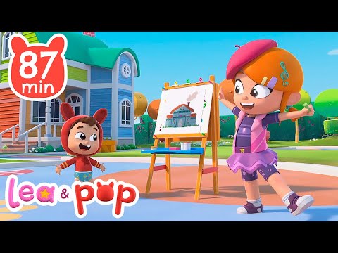 La canción de dibujar 🖌️ y más música para bebés - Canciones infantiles de Lea y Pop