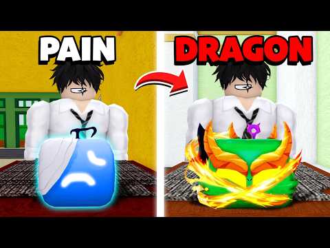 DR4GONS Đổi Trái Ác Quỷ Từ PAIN Tới DRAGON Trong 24 GIỜ SIÊU KHÓ Trong Blox Fruits..