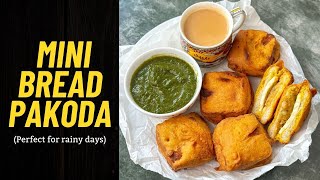 These Mini Bread Pakodas are Irresistibly Crispy | Perfect snack for rainy days | Flavours Of Food