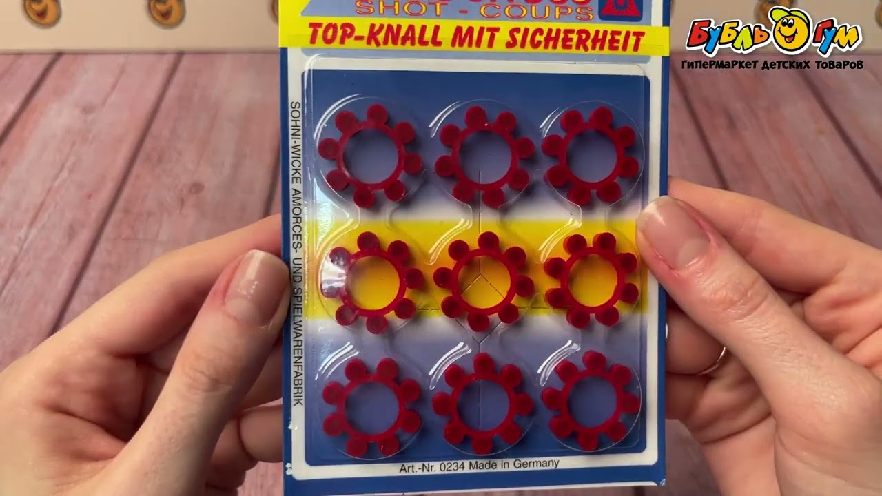 Игрушечные пистоны 8-зарядные 72 выстрела - видео