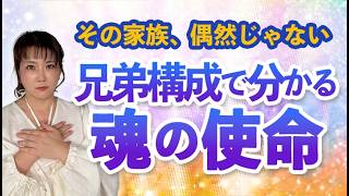 兄弟構成は偶然じゃない！魂の設計図と家系のカルマを解き明かす