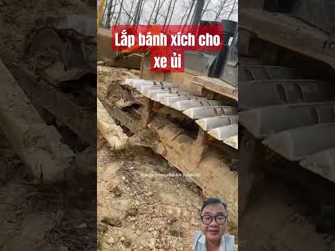 lắp bánh xích cho xe ủi #excavator #equpments #construction #equpment #automobile #cat