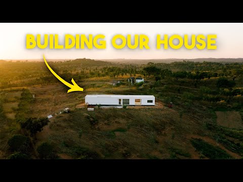 18 months BUILDING HOUSE on our Abandoned Land - CONCRETE IS DONE  - TIMELAPSE