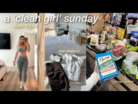 PRODUCTIVE SUNDAY RESET ROUTINE/VLOG (clean girl) | watch if you are unmotivated :)