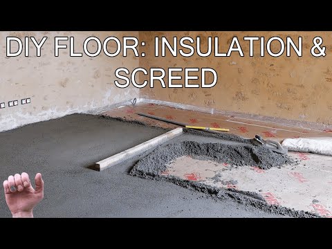 How to Build a Floor - Insulation and Screed