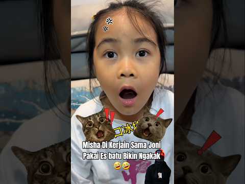 Misha Di Kerjain Sama Joni Pakai Es batu Bikin Ngakak 🤣🤣 #shorts #videolucu #ngakak #videokocak