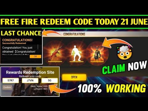 Free Fire Redeem Code Generator 07 21