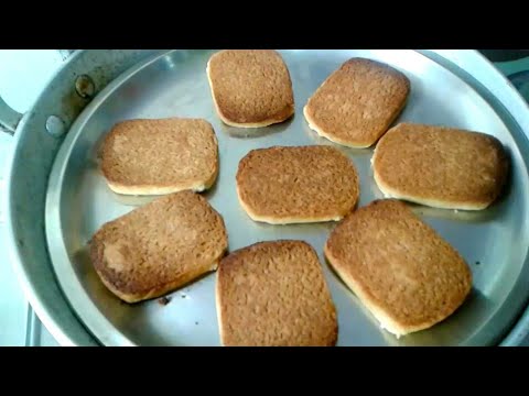 सिर्फ आटा चीनी व घी से बनाएं हेल्दी और टेस्टी बिस्कुट और बेक करें तवे और कढ़ाई में 2आसान तरीकों से।