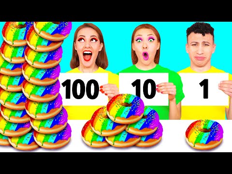 100 Layers of Food Challenge | Funny Situations by RaPaPa Challenge