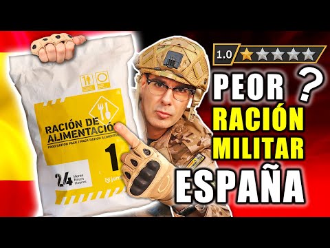 Probando LA PEOR COMIDA MILITAR de ESPAÑA 24 Horas | MRE Menú 1