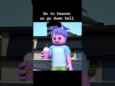 Go To Heaven or Go Down Hell #roblox #animation