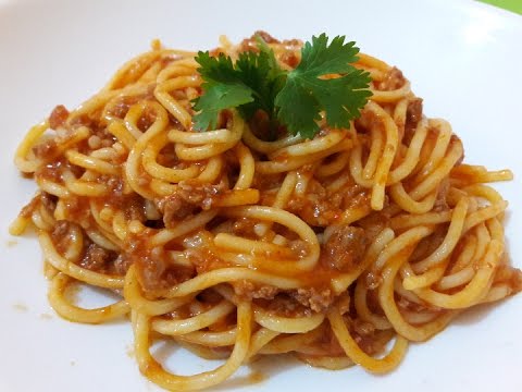 وصفات مريومة سباغيتي بالصوص  Spaghetti