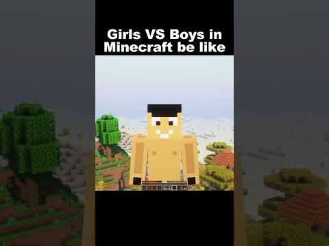 Girls VS Boys in Minecraft be like #indiangamer #hindigameplay #minecraftfunny #funny