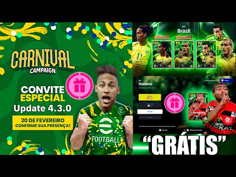 GRÁTIS! Campanha de CARNAVAL chegando no efootball 25