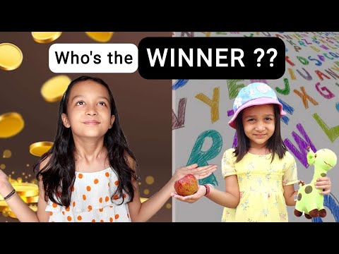 WHO's THE WINNER??  🏆👑🎯 | Counting and  A to Z Challenge | Aayu and Vanu