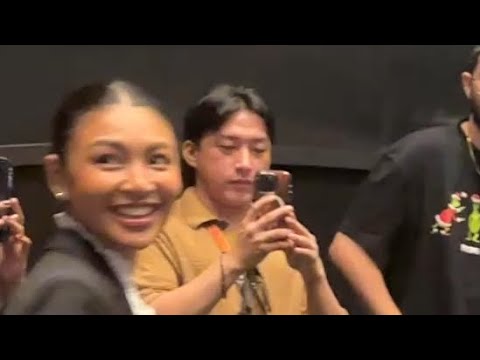 President Nadine Lustre looking sharp at Nokturno screening