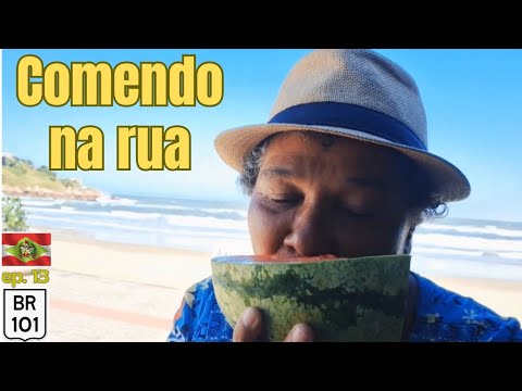 O calor dentro da Doblo é  insuportável, tô comendo do lado de fora