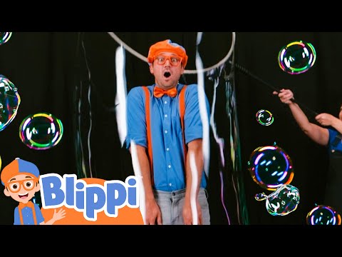 Blippi's Crazy Bubbles | Blippi Learns | Learn Colors and Science with Blippi!