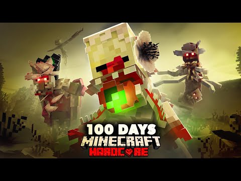 I Spent 100 Days in a Fungal Outbreak in Hardcore Minecraft... Here's What Happened