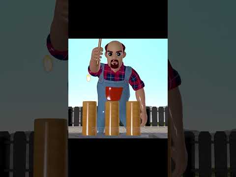 Squid Game Crucifixion Challenge Nick and Tani with Granny Run Away #shorts