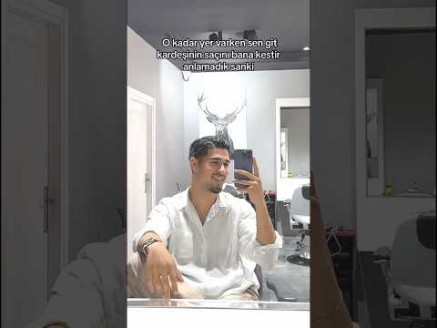 Bide saçı seninki gibi olsun diyor😁