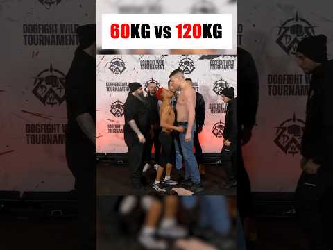 60KG VS 120KG: WHEN THE WEAK DOMINATES THE STRONG! #shorts #mma #fight