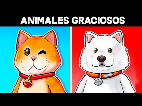 ¡BATALLAS de ANIMALES muy GRACIOSOS! 😂🐶😹 SILVIOGAMER en PARTY ANIMALS