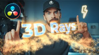 2 Epic GLOWY TEXT EFFECTS! Particles & 3D Rays Tutorial in DaVinci Resolve 20