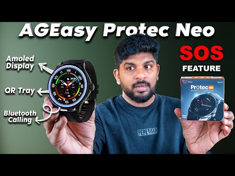 கம்மி விலையில் Best Amoled smartwatch with Emergency SOS Button! AGEasy X boAt Protec Neo Smartwatch