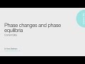 Phase Changes and Enthalpy Concepts