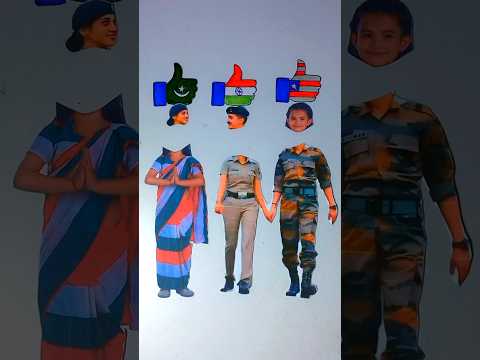 America๐บ๐ธ India ๐ฎ๐ณ Pakistan๐ต๐ฐ I Love ๐ JaiHind || ๐บ๐ธ๐ต๐ฐ๐ฎ๐ณ 15 August Drawing #shorts #art #ashortaday