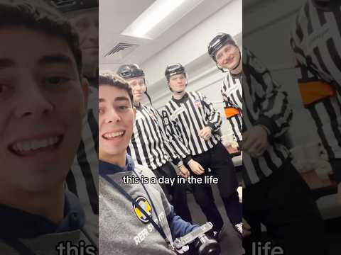A day in the life of a professional hockey referee 🔥 #shorts