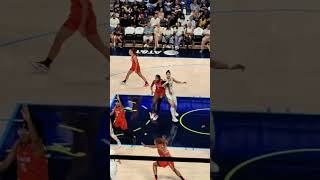 Jessica Shepherd with the fade away jumper.