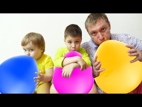 Learn Colors With Balloons for Children Learning Colors with Finger Family Song and Funny Baby