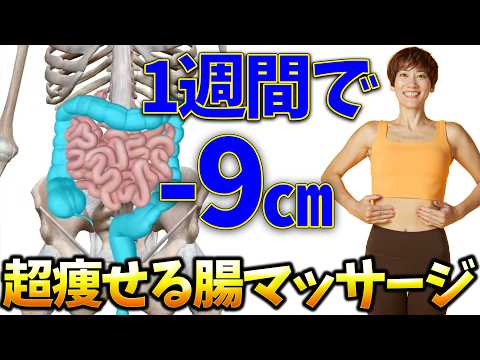 【１回で変わる】カンタンなのに１週間で−９㎝痩せるとヒルナンデスで話題になった腸マッサージ!!むくみ腸・便秘改善で翌朝お腹が凹む！