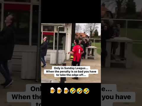 Only in Sunday League....When the penalty is so bad you have to take the edge off.. 🍺😱🤣