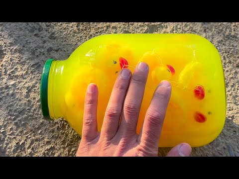 Rolling colorfull bottle on the stair 🌈👻 #asmr #crushingsoftthings #crushingcrunchythings