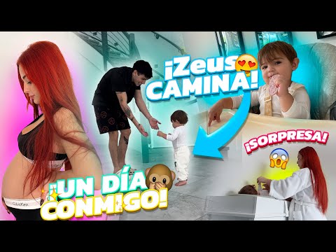 24 HORAS CONMIGO 😱🤰ZEUS CAMINA por PRIMERA vez!