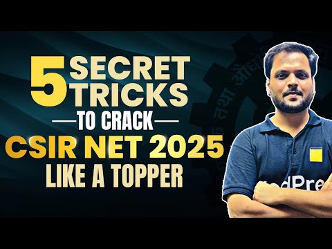 🔥 5 Secret Tricks to Crack CSIR NET 2025 Like a Topper 🚀 | VedPrep Maths Academy | Must-Watch