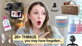 Top 20 *Most Forgotten* Baby Registry Items 😲 Don't forget these Baby Essentials!