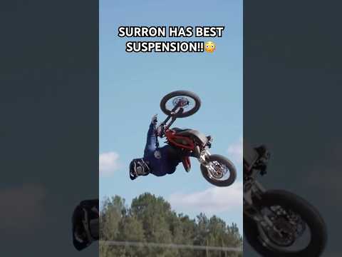 SURRON HAS BEST SUSPENSION!!π³ #suspension #surron #jump #whip #ebike #eride #emoto #electric