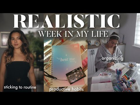 REALISTIC WEEK | sticking to my routine, productive healthy habits, organizing my life