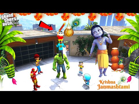 GTA 5 | Happy Krishnastami Celebrates With Shinchan & Franklin In GTA 5