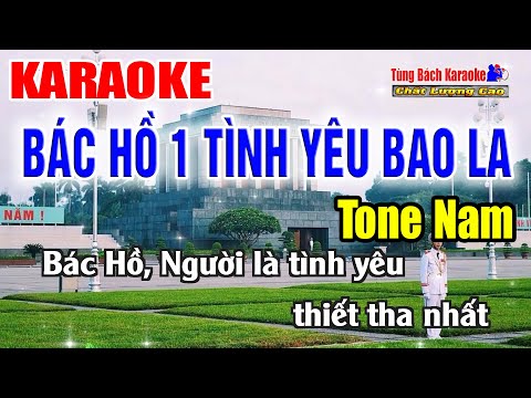 Bác Hồ Một Tình Yêu Bao La || Karaoke Tông Nam  – Nhạc Sống Tùng Bách
