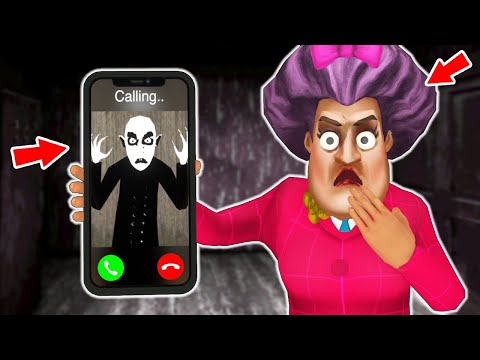 Scary Teacher vs Nosferatu vs Granny - funny horror animation (60 min. fun)